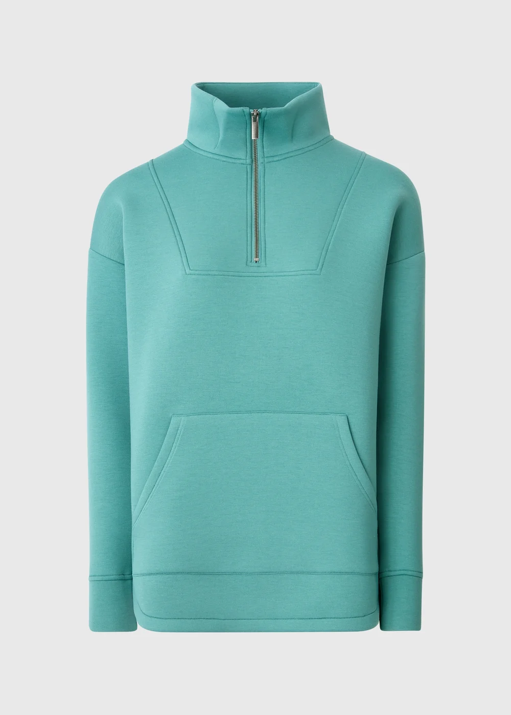 Arctic Blue Half Zip Scuba Sweatshirt - L Image 4