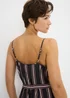 Black Stripe Strappy Jumpsuit - 18 Image 3