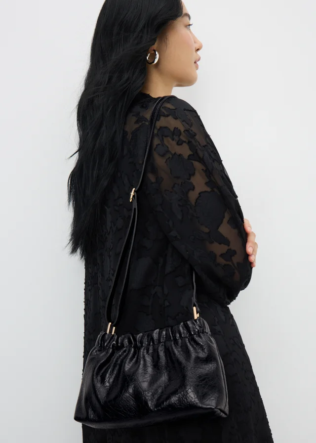 Black Pouch Occasion Bag