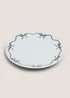 Black Bow Dinner Plate Image 1