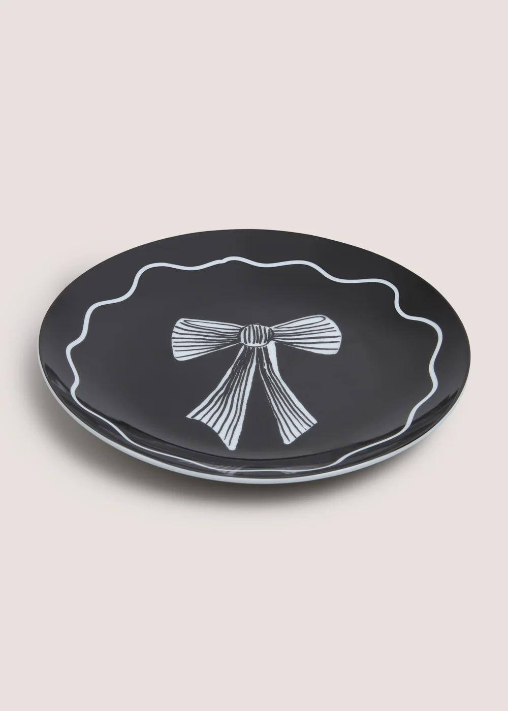 Black Bow Side Plate Image 1