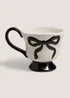 Black Bow Mug Image 1