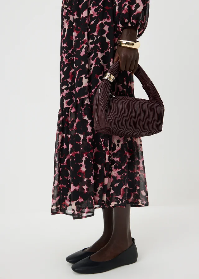 Burgundy Hardware Handbag