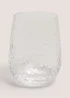 Clear Hammered Tumbler Image 1