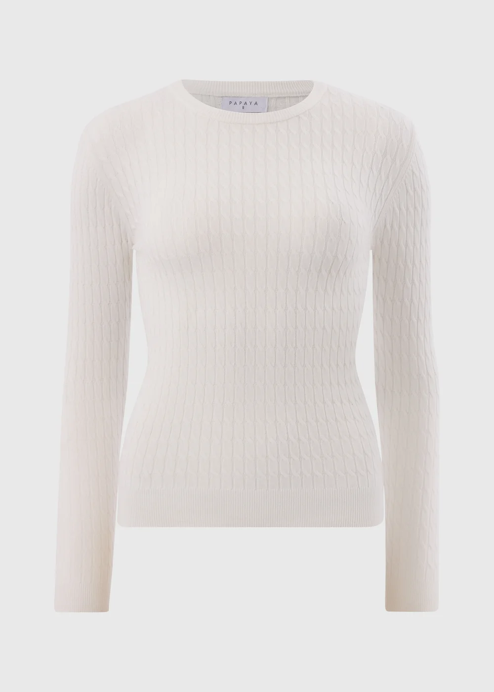 Cream Knitted Baby Cable Jumper - 26 Image 4