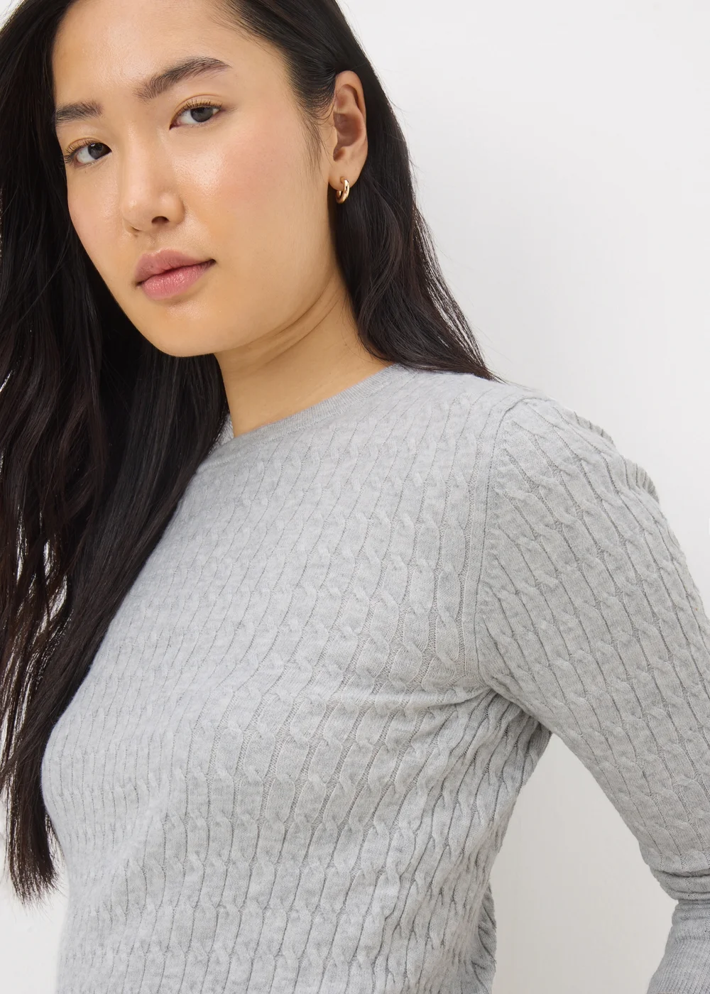 Grey Baby Cable Knit Jumper - 8 Image 3