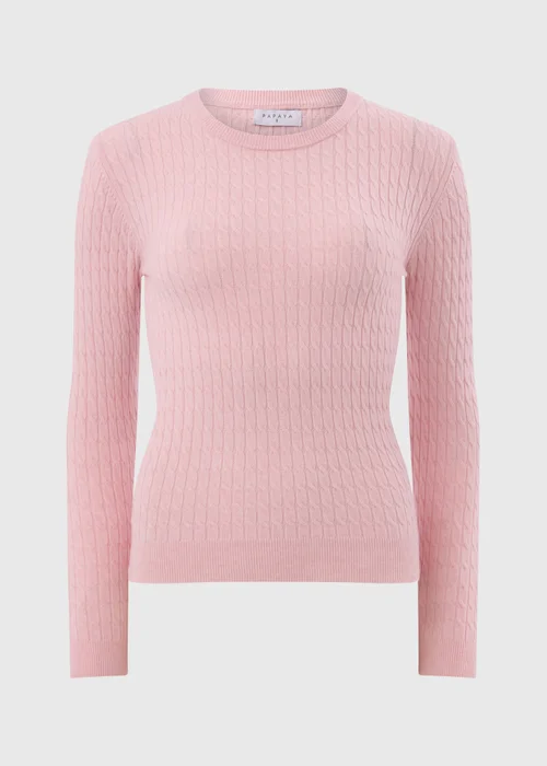 Pale Pink Baby Cable Jumper - 26 Image 4