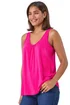 Roman Pink Plain V-Neck Stretch Jersey Vest Top - Size 16 Image 1