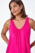 Roman Pink Plain V-Neck Stretch Jersey Vest Top - Size 16 Image 4