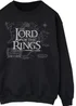 Spiral Galaxy Lord Of The Rings Map Black Sweatshirt - 5XL Image 2