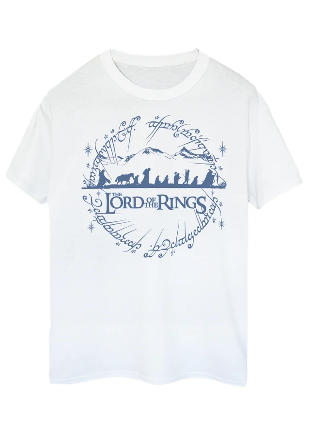 Spiral Galaxy Lord Of The Rings Circle White T-Shirt