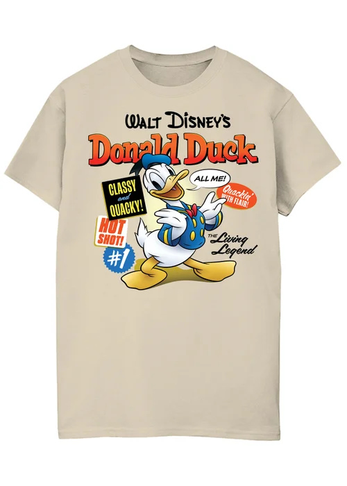 Spiral Galaxy Disney Donald Duck Comic Cover Sand T-Shirt - 4XL Image 1