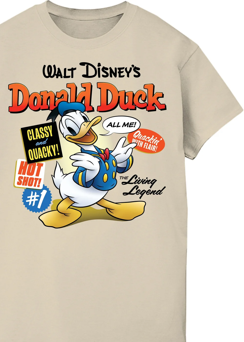 Spiral Galaxy Disney Donald Duck Comic Cover Sand T-Shirt - 4XL Image 2