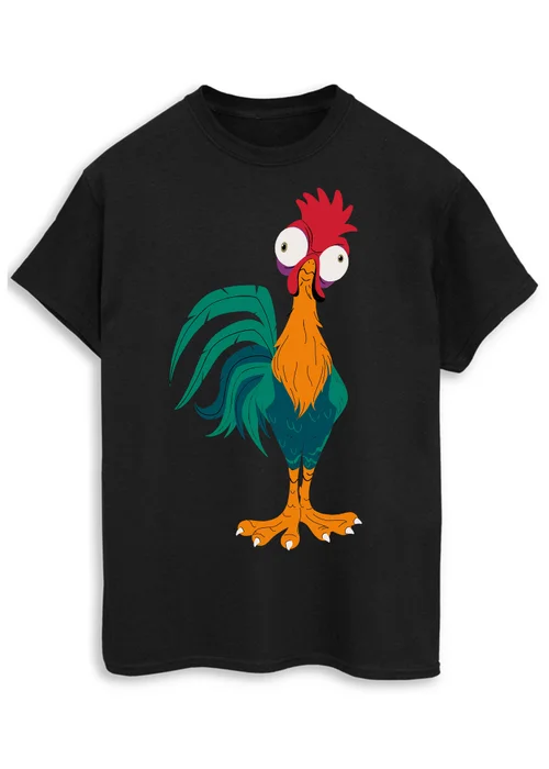 Spiral Galaxy Disney Moana 2 Hei Hei Black T-Shirt - 5XL Image 1