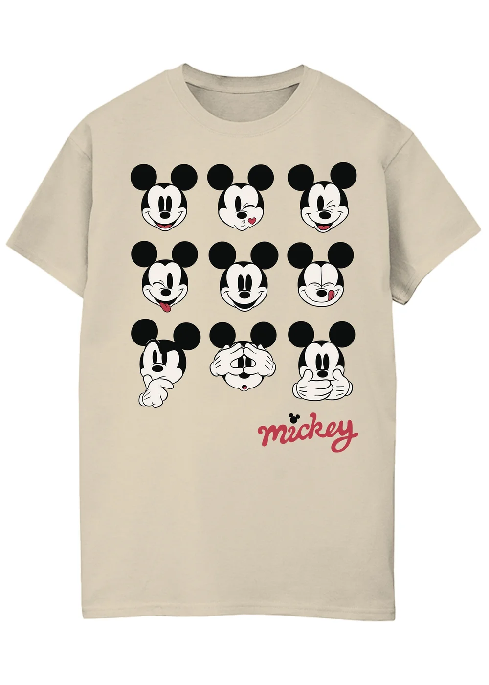 Spiral Galaxy Disney Mickey Mouse Faces Sand T-Shirt - XXL Image 1