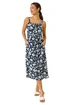 Roman Navy Floral Print Midi Sundress - Size 10 Image 2