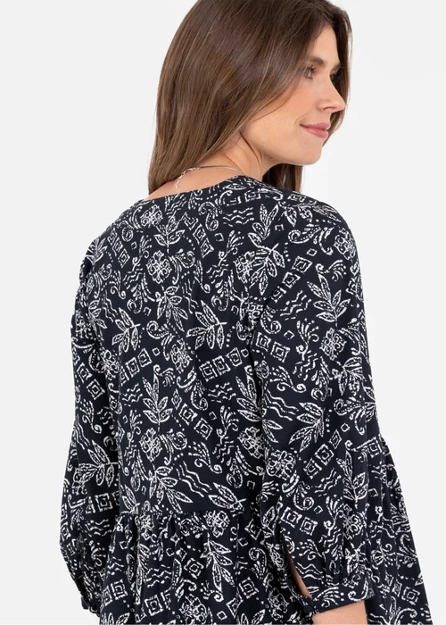 Lovedrobe Monochrome Cotton Mini Smock Dress - 12 Image 4