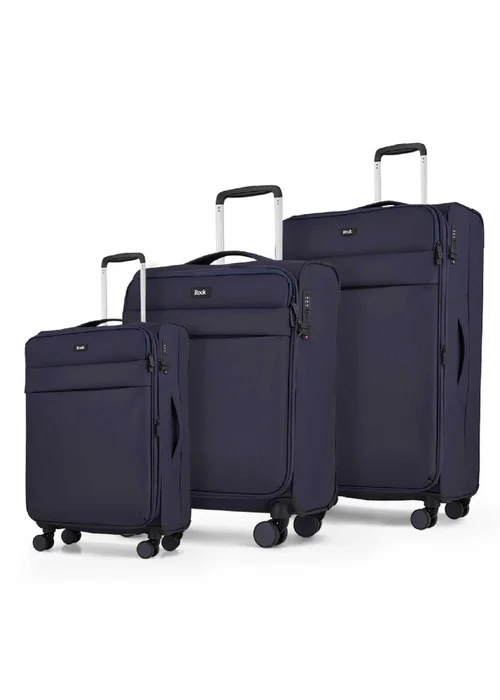 Rock Harper Suitcase Navy - Medium Image 1