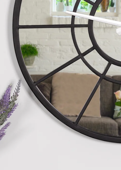 Charles Bentley Buttermere Indoor Outdoor Mirrored Skeleton Wall Clock - One Size Image 3