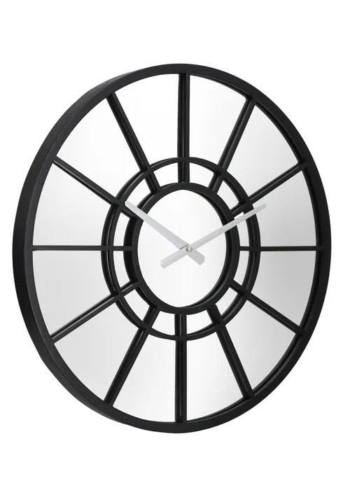 Charles Bentley Buttermere Indoor Outdoor Mirrored Skeleton Wall Clock - One Size Image 4