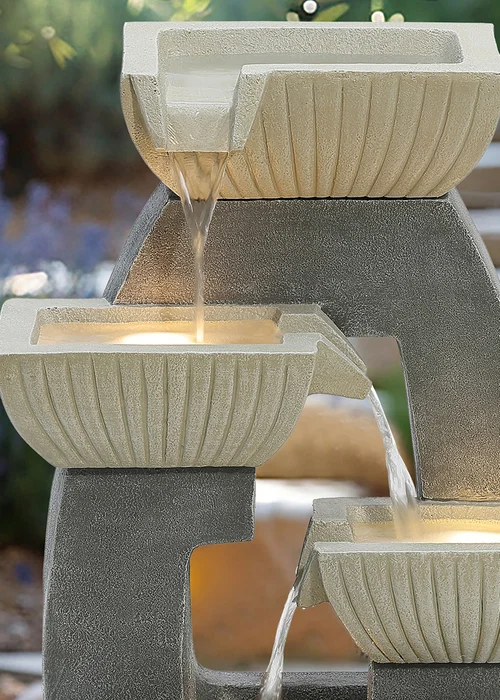 Charles Bentley Elbe Cascading Water Feature (H65cm x W38cm x D26.5cm) - One Size Image 2