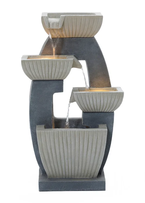 Charles Bentley Elbe Cascading Water Feature (H65cm x W38cm x D26.5cm) - One Size Image 4