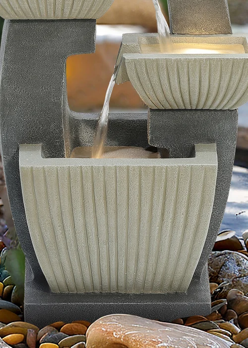 Charles Bentley Elbe Cascading Water Feature (H65cm x W38cm x D26.5cm) - One Size Image 3