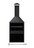 Charles Bentley Black Powder Coated Steel 118cm BBQ & Chimenea (H118cm x W44cm x D44cm) - One Size Image 5
