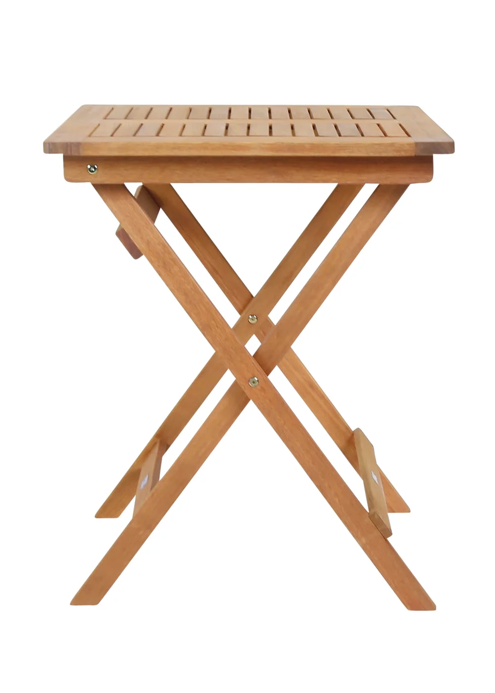 Charles Bentley Wooden Square Foldable Table FSC Certified (H74cm x W60cm x D60cm) - One Size Image 5