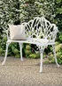 Charles Bentley White Tulip Cast Aluminium Metal 2 Seats Garden - One Size Image 1