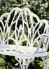 Charles Bentley White Tulip Cast Aluminium Metal 2 Seats Garden - One Size Image 2