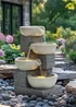 Charles Bentley Rhine Cascading Water Feature (H55.5cm x W37cm x D31cm) - One Size Image 2