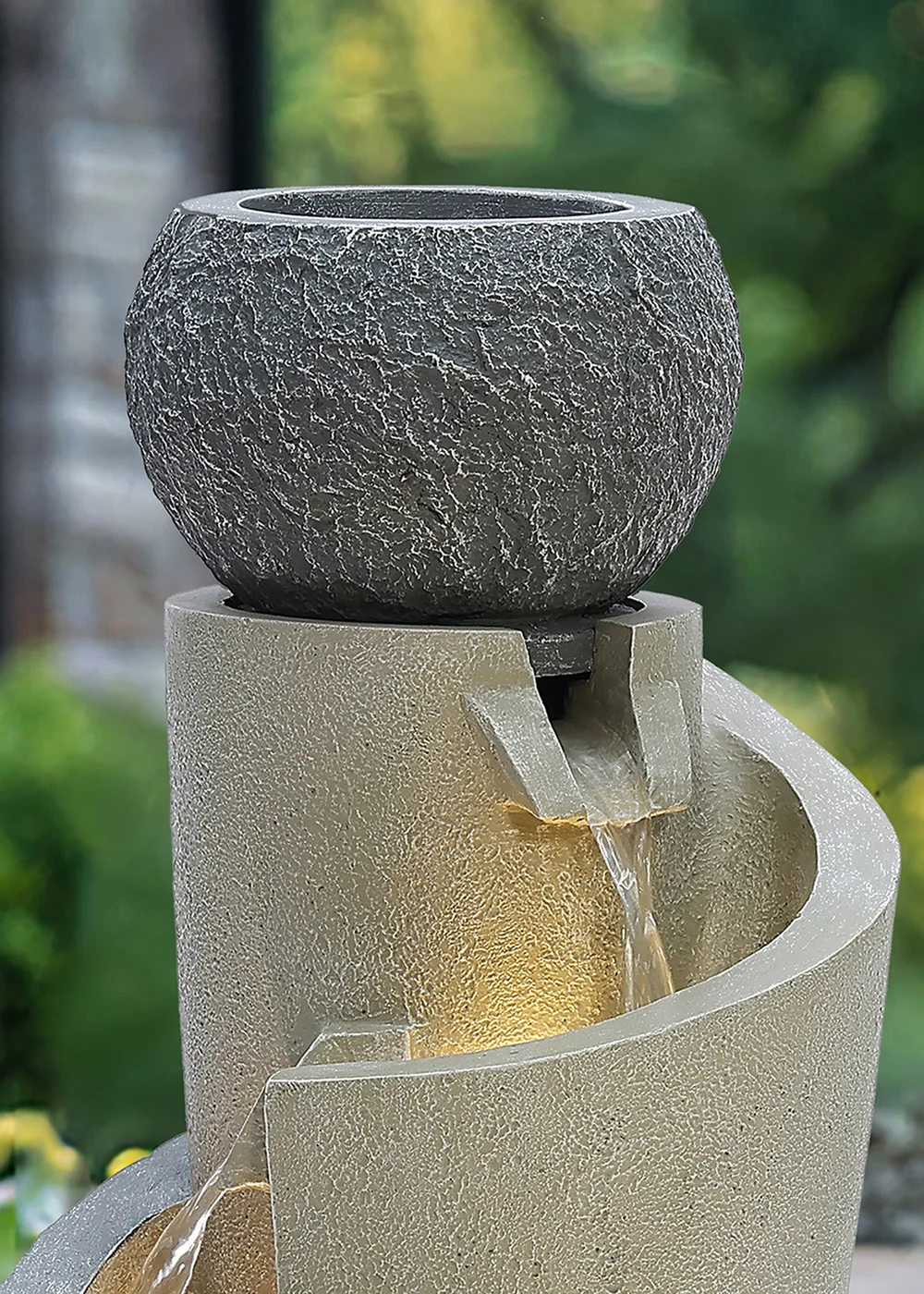 Charles Bentley Seine Cascading Water Feature (H66.5cm x W28cm x D28cm) - One Size Image 2