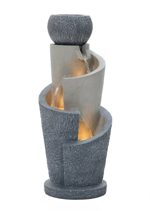 Charles Bentley Seine Cascading Water Feature (H66.5cm x W28cm x D28cm) - One Size Image 4