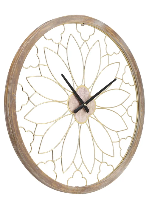 Charles Bentley Ullswater Indoor Outdoor Round Skeleton Wall Clock (Dia. 60cm) - One Size Image 4