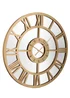 Charles Bentley Coniston Indoor Outdoor Mirrored Skeleton Wall Clock (Dia. 80cm) - One Size Image 5