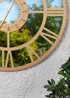 Charles Bentley Coniston Indoor Outdoor Mirrored Skeleton Wall Clock (Dia. 80cm) - One Size Image 3