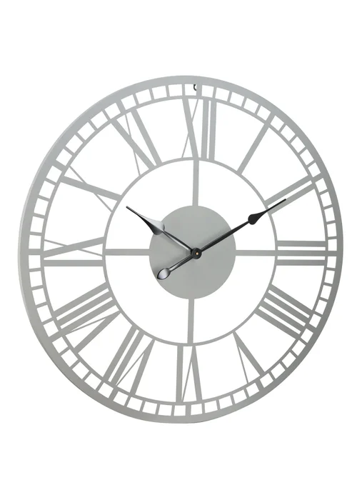 Charles Bentley Malham Indoor Outdoor Round Skeleton Wall Clock (Dia. 90cm) - One Size Image 4