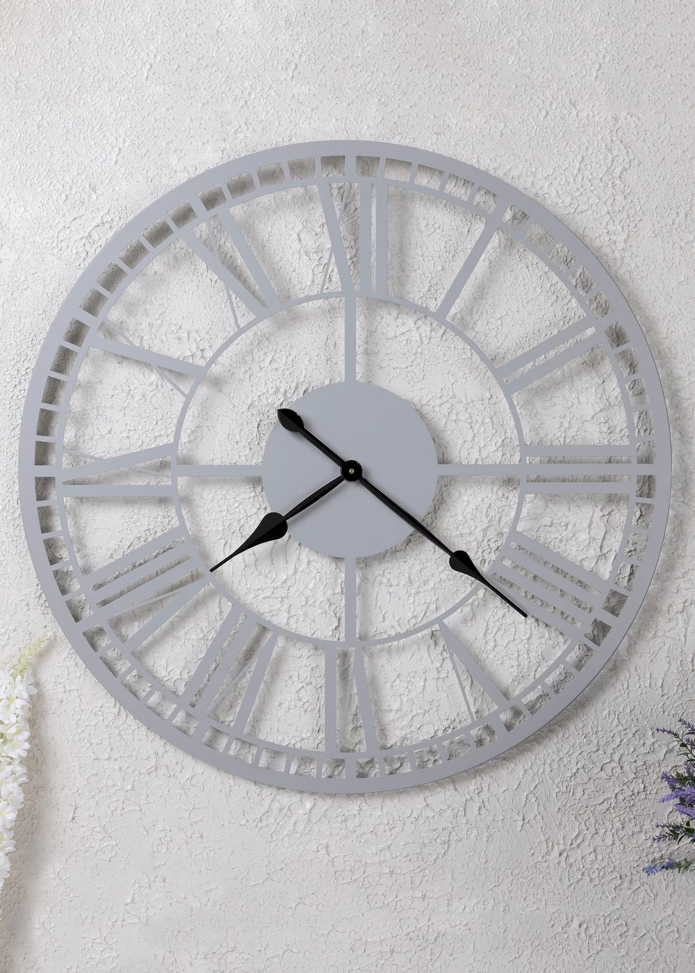 Charles Bentley Malham Indoor Outdoor Round Skeleton Wall Clock (Dia. 90cm) - One Size Image 2