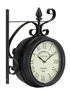 Charles Bentley Paddington Indoor Outdoor Double Sided Wall Clock (H32cm x W27cm) - One Size Image 3