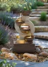 Charles Bentley Nile Cascading Water Feature (H59.5cm x W31cm x D25cm) - One Size Image 1