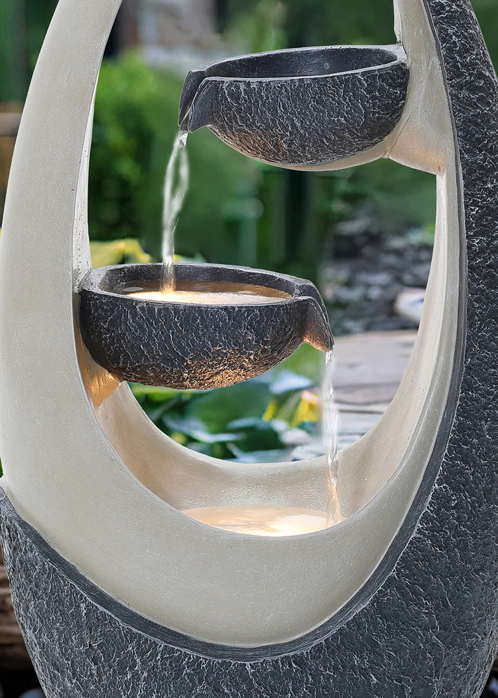 Charles Bentley Loire Cascading Water Feature (H59.5cm x W30cm x D23.5cm) - One Size Image 2