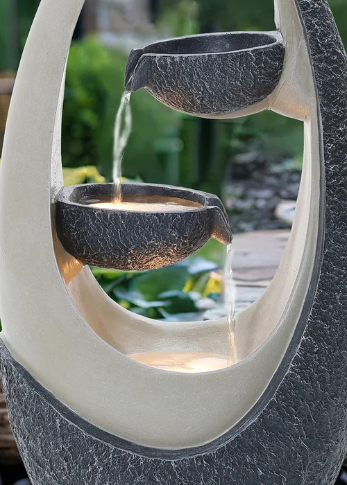 Charles Bentley Loire Cascading Water Feature (H59.5cm x W30cm x D23.5cm) - One Size Image 2