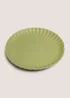 Green Scalloped Dinner Plate Image 1