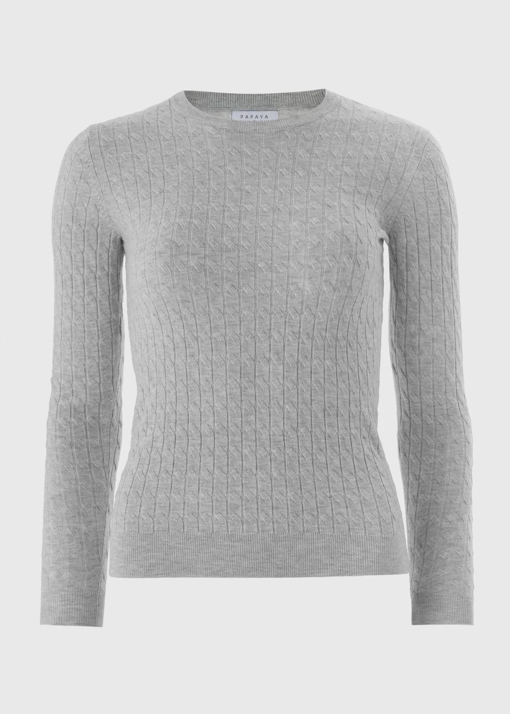 Light Grey Baby Cable Jumper - 8 Image 4