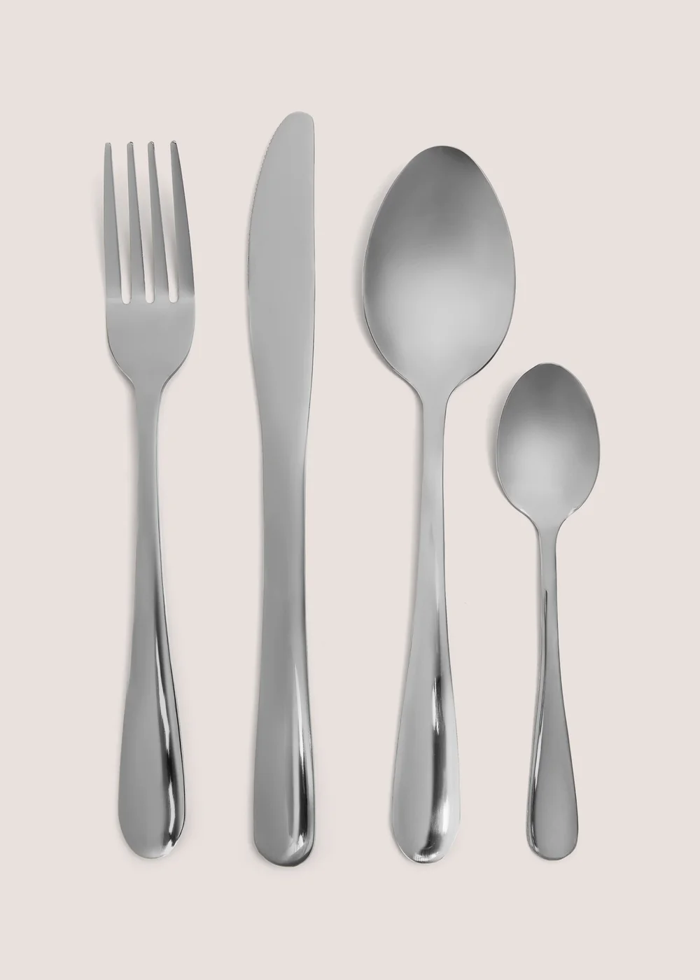16 Piece Black Cutlery Set Image 1