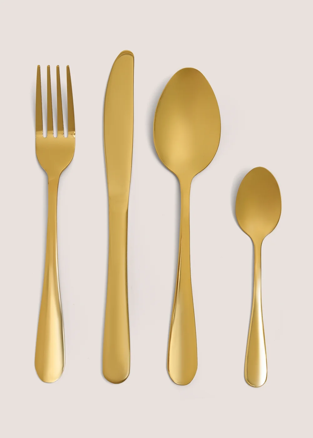 16 Piece Gold Cutlery Set Image 1