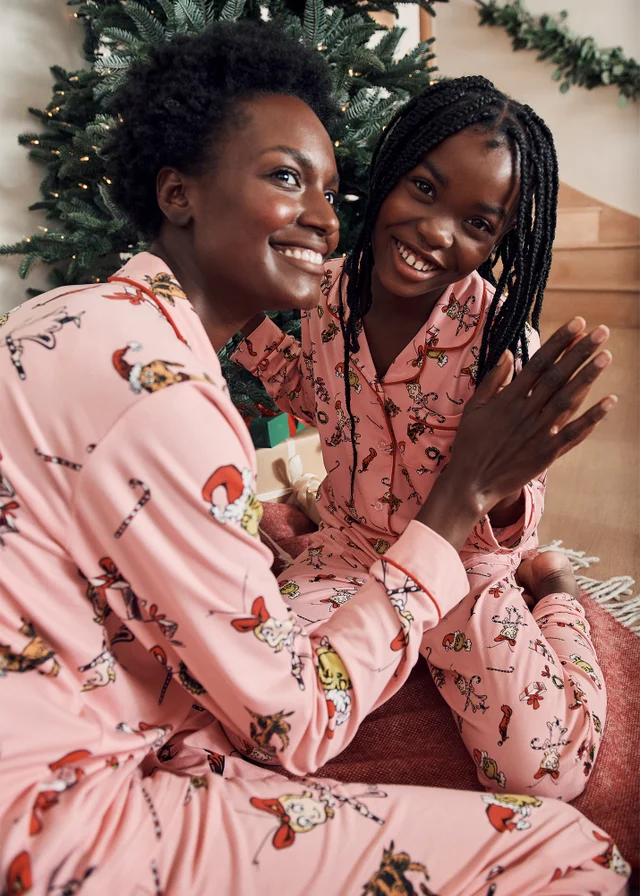Grinch Girls Pink Cindy Lou Family Pyjama Set (4-13yrs)