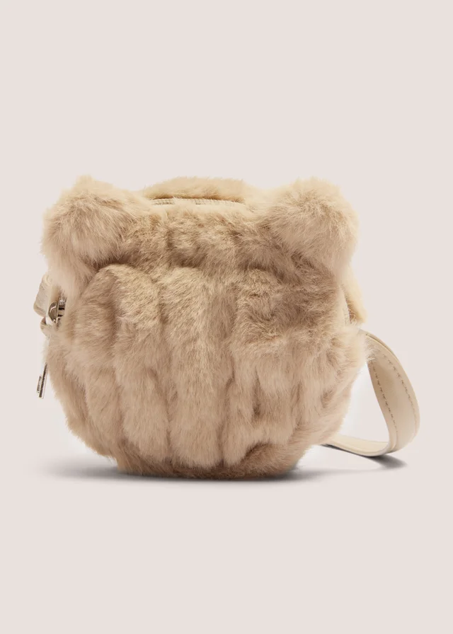 Girls Fur Cat Bag