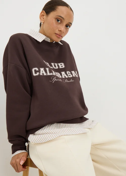 Brown Club Calabasas Sweatshirt - Medium Image 2